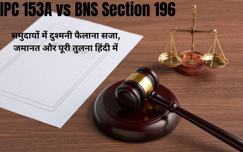 IPC 153A vs BNS Section 196
